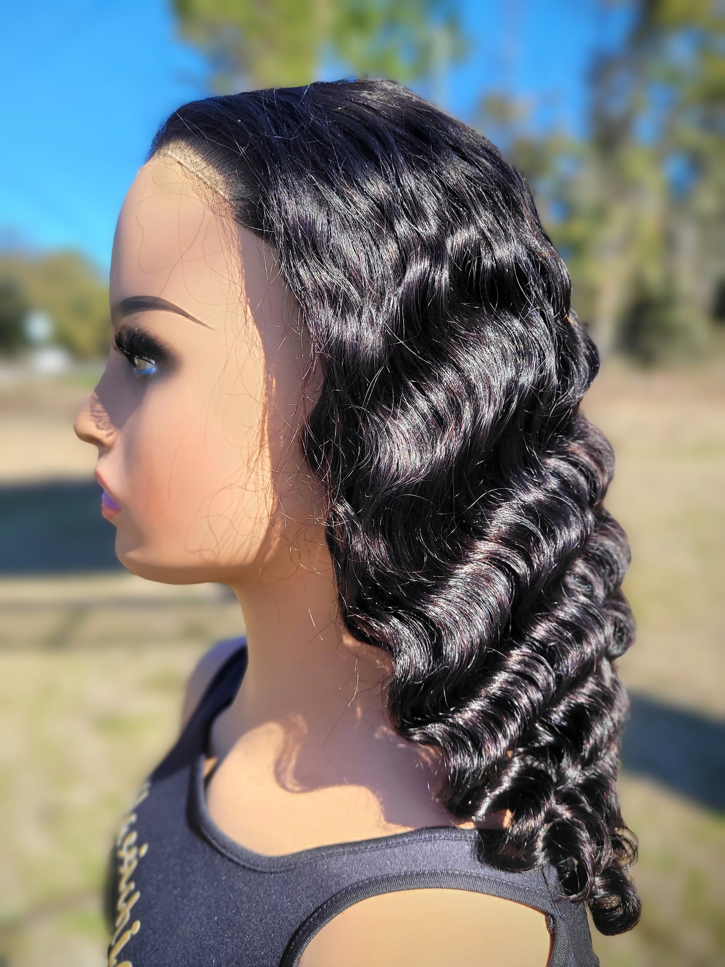 Kali 16' Loose Wave-Transparent Lace